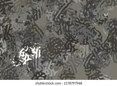 Light Gray vector template with chaotic shapes. Modern abstract illustration with colorful random forms. Simple design for your web site.