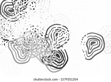 Light Gray vector template with chaotic shapes. Colorful chaotic forms with gradient in modern style. Elegant design for wallpapers.