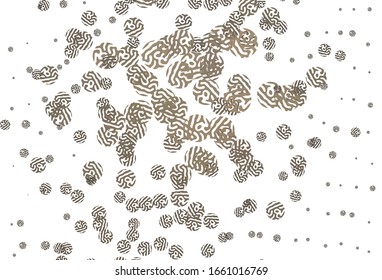 Light Gray vector template with chaotic shapes. Simple colorful illustration with abstract gradient shapes. Background for a cell phone.