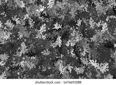 Hellgraue Vektorillustration mit chaotischen Formen. Illustration mit bunten Farbverlauf-Formen im abstrakten Stil. Einfaches Design für Ihre Website.