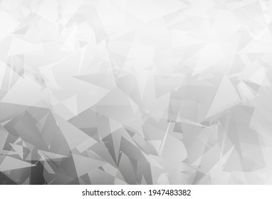 Light Gray vector template with chaotic poly shapes. Simple colorful illustration with abstract gradient shapes. Simple design for your web site.