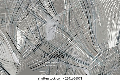 Light Gray vector template with chaotic shapes.