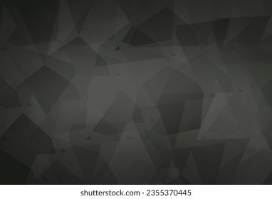 Light Gray vector template with chaotic poly shapes. Modern abstract illustration with colorful random forms. Modern design for your business card.