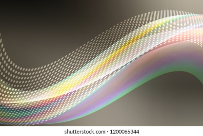 Light Gray vector template with circles, triangles. Modern abstract colorful illustration with spheres and lines. Pattern for ads, leaflets.
