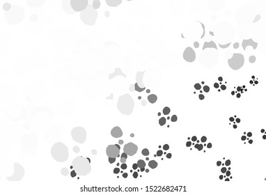 Light Gray vector template with circles. Blurred bubbles on abstract background with colorful gradient. Pattern for beautiful websites.