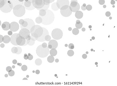 Light Gray vector template with circles. Illustration with set of shining colorful abstract circles. Pattern for beautiful websites.