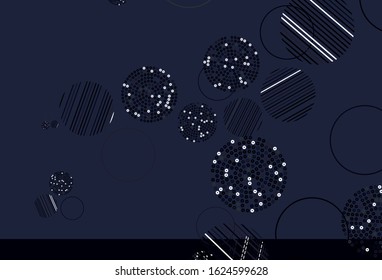 Light Gray vector template with circles. Blurred decorative design in abstract style with bubbles. Pattern for beautiful websites.