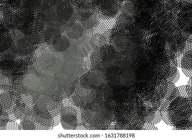 Light Gray vector template with circles. Abstract illustration with colored bubbles in nature style. Pattern for futuristic ad, booklets.