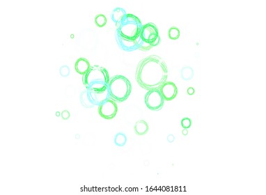 Light Gray vector template with circles. Illustration with set of shining colorful abstract circles. Design for your business advert.