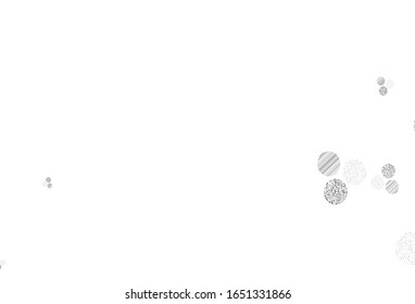 Light Gray vector template with circles. Modern abstract illustration with colorful water drops. Design for poster, banner of websites.