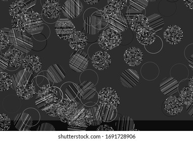 Light Gray vector template with circles. Abstract illustration with colored bubbles in nature style. Design for poster, banner of websites.