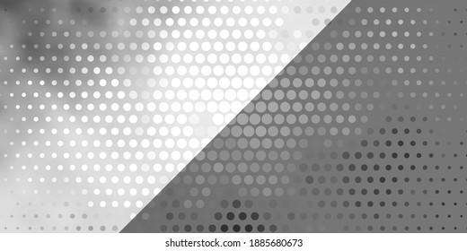 Light Gray vector template with circles. Illustration with set of shining colorful abstract spheres. Design for posters, banners.