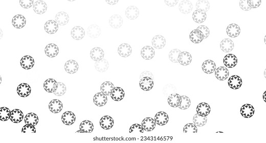 Light gray vector template with circles. Glitter abstract illustration with colorful drops. Design for posters, banners.