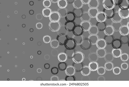 Light Gray vector template with circles. Blurred bubbles on abstract background with colorful gradient. New template for your brand book.