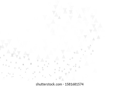 Light Gray vector template with crystals, triangles. Illustration with set of colorful triangles. Pattern for commercials.