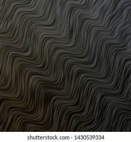 Light Gray vector template with curved lines. Gradient illustration in simple style with bows. Template for cellphones.