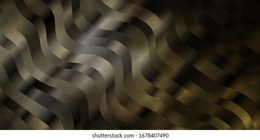 Light Gray vector template with curved lines. Colorful abstract illustration with gradient curves. Best design for your posters, banners.