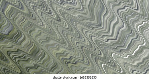 Light Gray vector template with curved lines. Colorful illustration in abstract style with bent lines. Pattern for websites, landing pages.
