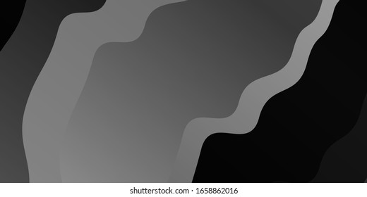 Light Gray vector template with curves. Colorful illustration, which consists of curves. Pattern for busines booklets, leaflets