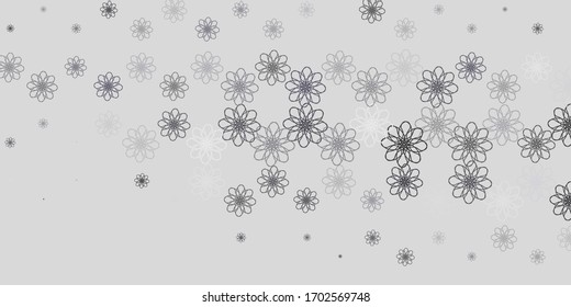 Plantilla vectorial gris claro con curvas. Ilustración colorida con líneas curvas. Plan para folletos y folletos comerciales