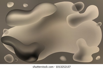Light Gray vector template with lava shapes. Colorful illustration in abstract memphis style with gradient. Pattern for your business design.