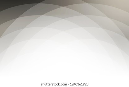 Light Gray vector template with lines, ovals. Blurred geometric sample with gradient bubbles.  Brand new design for your ads, poster, banner.