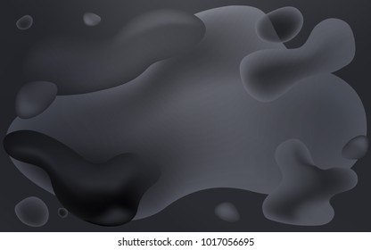 Light Gray vector template with liquid shapes. A completely new color illustration in memphis style. The elegant pattern for brand book.