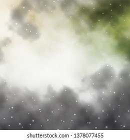 Light Gray vector template with neon stars. Blur decorative design in simple style with stars. Design for your business promotion.