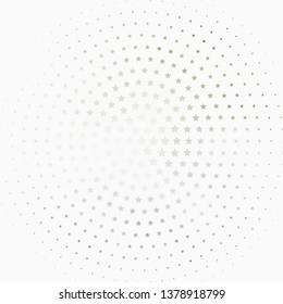 Light Gray vector template with neon stars. Decorative illustration with stars on abstract template. Theme for cell phones.