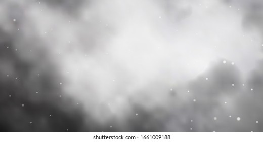 Light Gray vector template with neon stars. Colorful illustration with abstract gradient stars. Theme for cell phones.