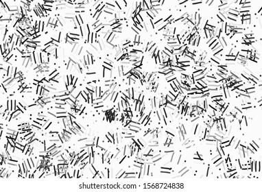 Light Gray vector template with repeated sticks, dots. Modern geometrical abstract illustration with Lines. Best design for your ad, poster, banner.