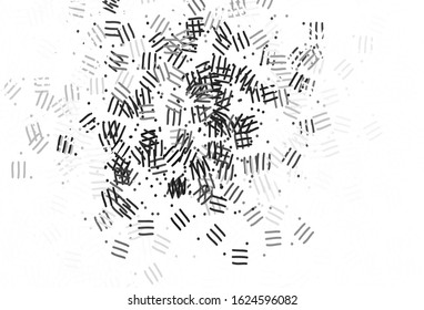 Light Gray vector template with repeated sticks, dots. Modern geometrical abstract illustration with Lines. Best design for your ad, poster, banner.