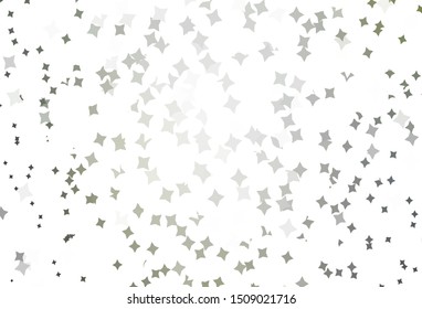 Light Gray vector template with sky stars. Glitter abstract illustration with colored stars. Pattern for futuristic ad, booklets.