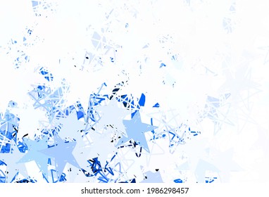 Light Gray vector template with sky stars. Blurred decorative design in simple style with stars. Pattern for astronomy websites.