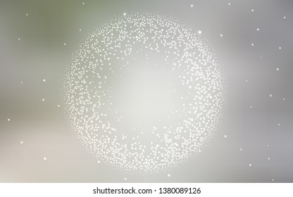 Light Gray vector template with space stars. Space stars on blurred abstract background with gradient. Best design for your ad, poster, banner.