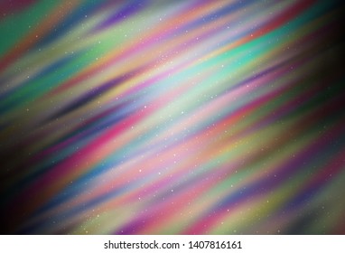 Light Gray vector template with space stars. Shining colored illustration with bright astronomical stars. Best design for your ad, poster, banner.