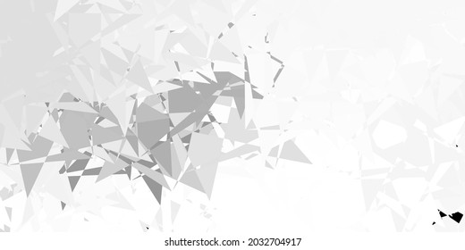 Plantilla vectorial gris claro con formas triangulares. Magnífica ilustración abstracta con formas triangulares, formas. Diseño para sus fondos de escritorio.