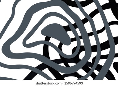 Light Gray vector template with wry lines. Colorful illustration in abstract style with gradient. Elegant pattern for a brand book.