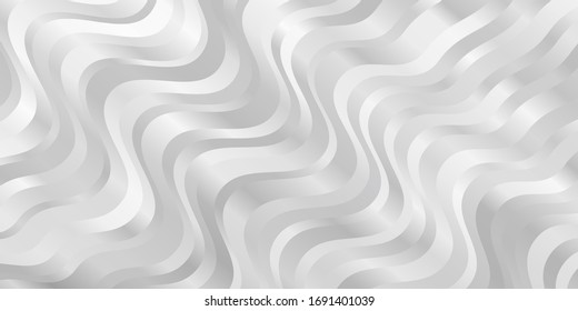 Light Gray vector template with wry lines. Colorful illustration, which consists of curves. Best design for your ad, poster, banner.