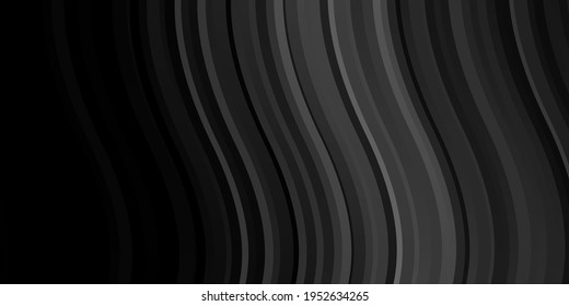 Hellgraue Vektorvorlage mit wry lines. Illustration im abstrakten Stil mit Farbverlauf-gebogen.  Muster für Werbung, Werbung.