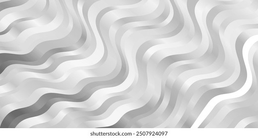 Light Gray vector template with wry lines. Colorful illustration, which consists of curves. Best design for your ad, poster, banner.