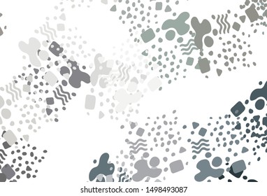 Light Gray vector texture with abstract forms. Illustration with colorful gradient shapes in abstract style. Background for a cell phone.
