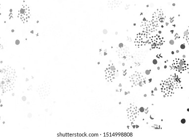 Light Gray vector texture with abstract forms. Simple colorful illustration with abstract gradient shapes. Background for a cell phone.