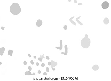 Light Gray vector texture with abstract forms. Simple colorful illustration with abstract gradient shapes. Best smart design for your business.