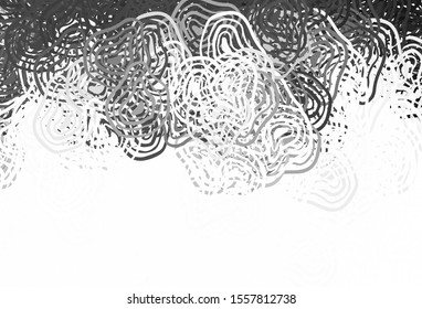 Light Gray vector texture with abstract forms. Decorative design in abstract style with random forms. Best smart design for your business.