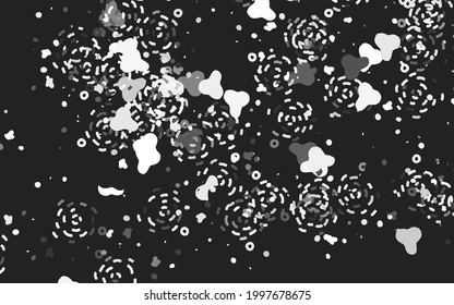 Light Gray vector texture with abstract forms. Illustration with colorful gradient shapes in abstract style. Background for a cell phone.