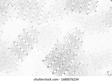 Hellgraue Vektorillustration Textur mit künstlicher Intelligenz. Farbige Illustration mit wirklicher Struktur von AI. Kluges Design für die Förderung von Angebotsdaten.