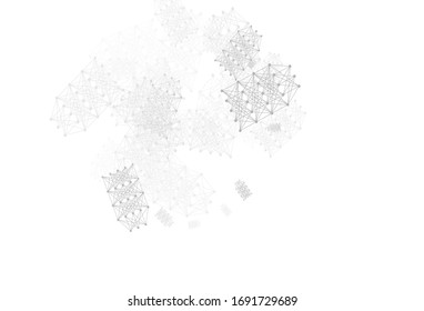 Light Gray vector texture with artificial intelligence concept. Shining illustration with AI shapes on abstract template. Design for depiction of cyber innovations.
