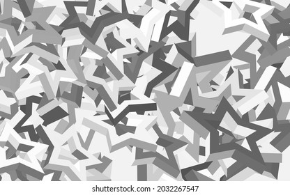 Light Gray vector texture with beautiful stars. Glitter abstract illustration with colored stars. Pattern for futuristic ad, booklets.