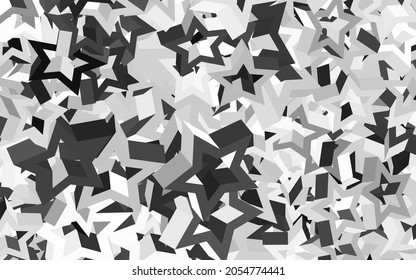 Textura vectorial de Gris claro con hermosas estrellas. Ilustración abstracta brillante con estrellas de colores. Plantilla para fondos cósmicos.